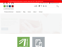 Tablet Screenshot of erthcorp.com